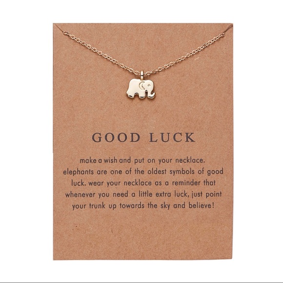 Jewelry - “Good Luck” Inspirational Elephant Necklace